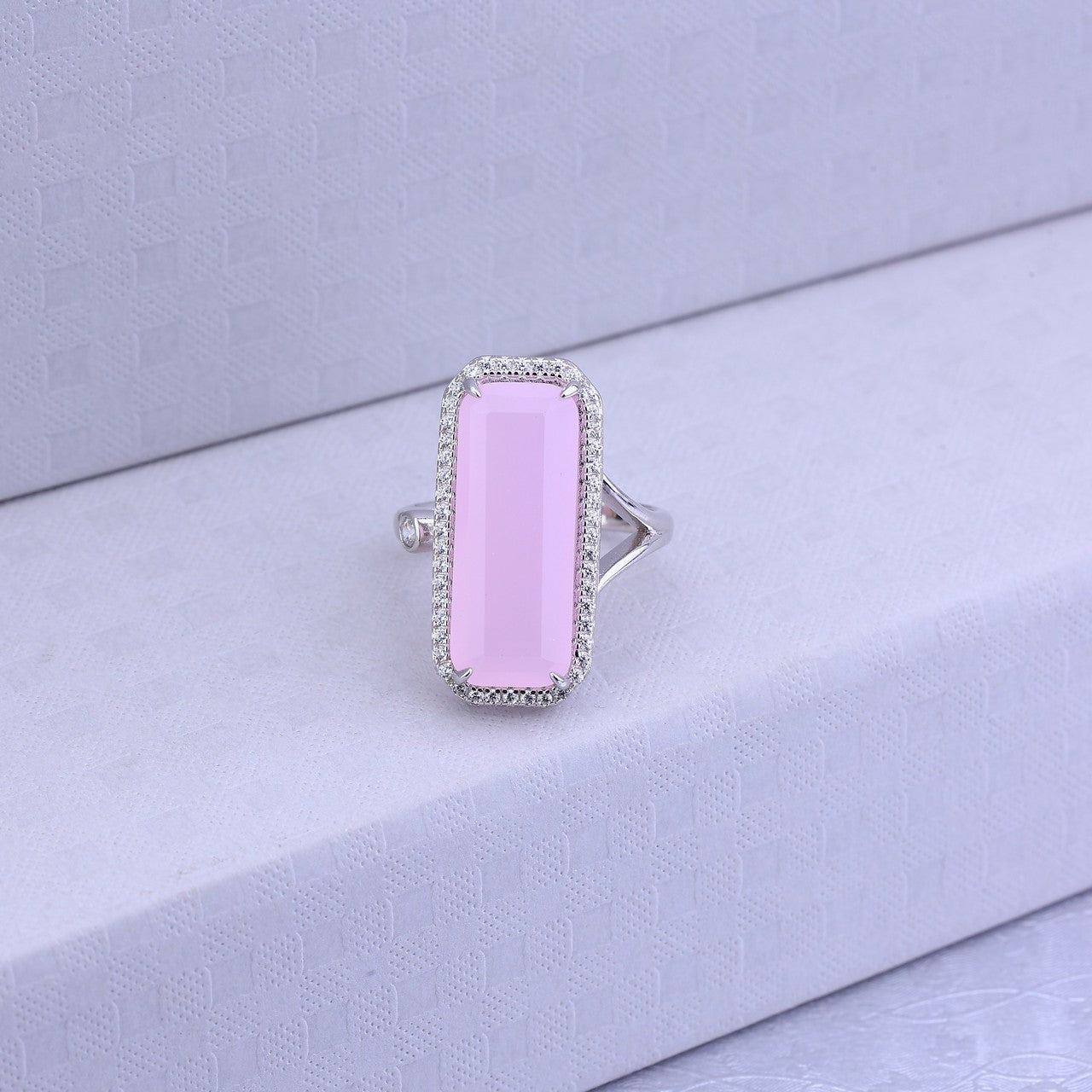 Pink Aura Silver Set
