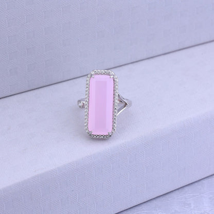 Pink Aura Silver Set