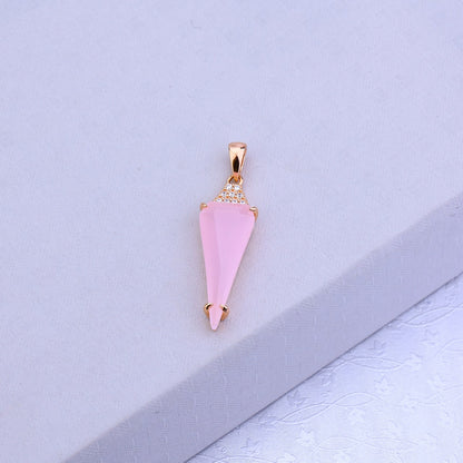 Pink Mirage Rose Silver Set