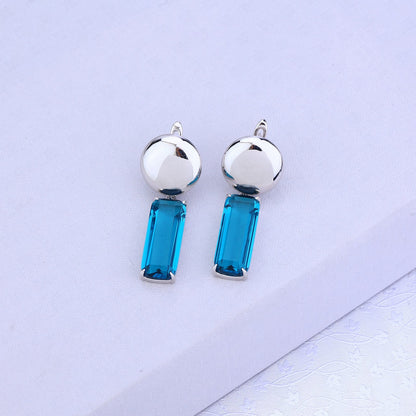 Blue Charm 925 Silver Set