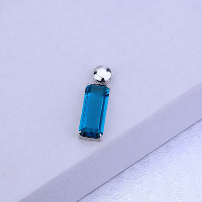 Blue Charm 925 Silver Set
