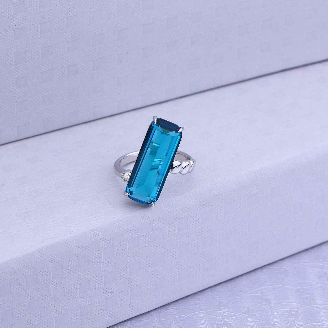 Blue Charm 925 Silver Set