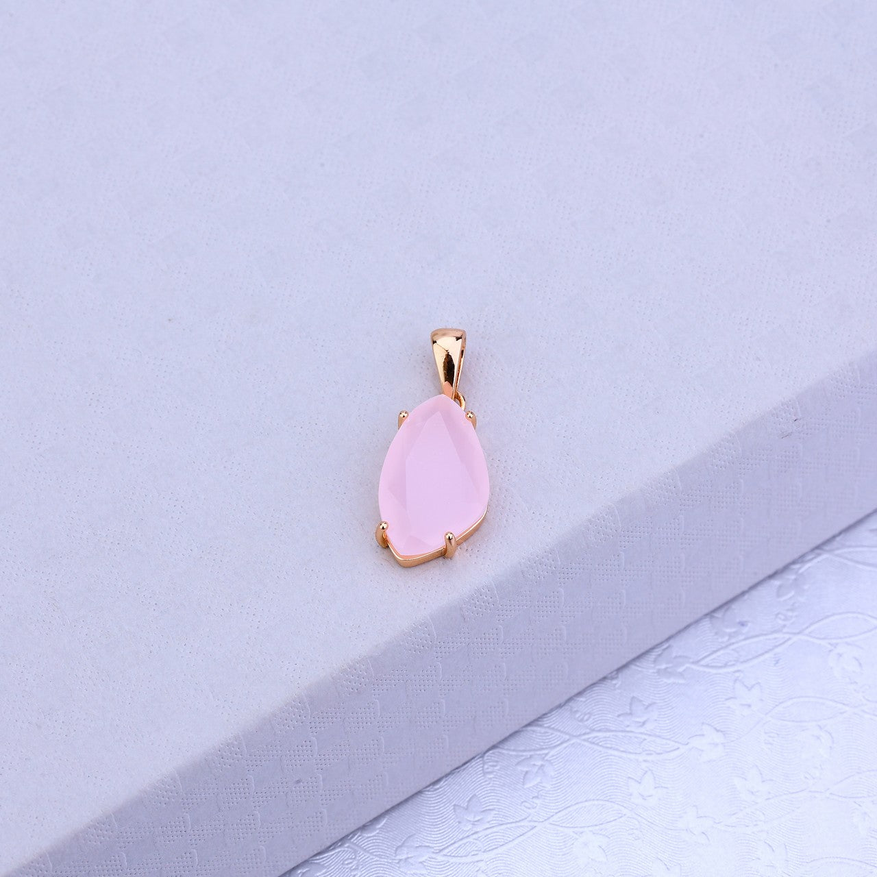 Feel The Pink Glow- 925 Silver Teardrop Set