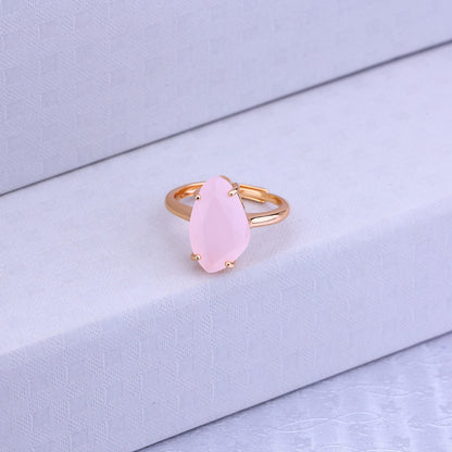 Feel The Pink Glow- 925 Silver Teardrop Set