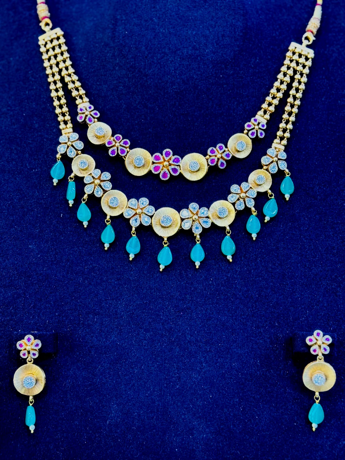 Padmavati Aqua Drop Silver Set