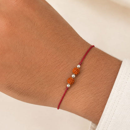 SILVER RAKSHA BANDAN RAKHI