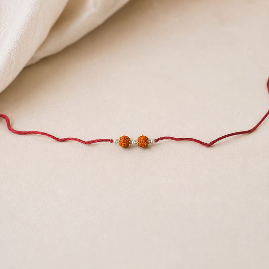 SILVER RAKSHA BANDAN RAKHI