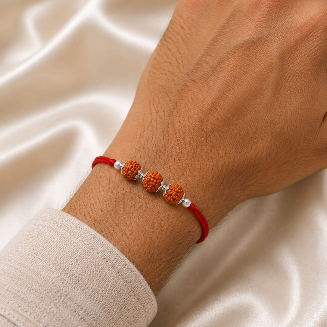 SILVER RAKSHA BANDHAN RAKHI