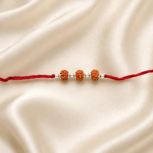 SILVER RAKSHA BANDHAN RAKHI