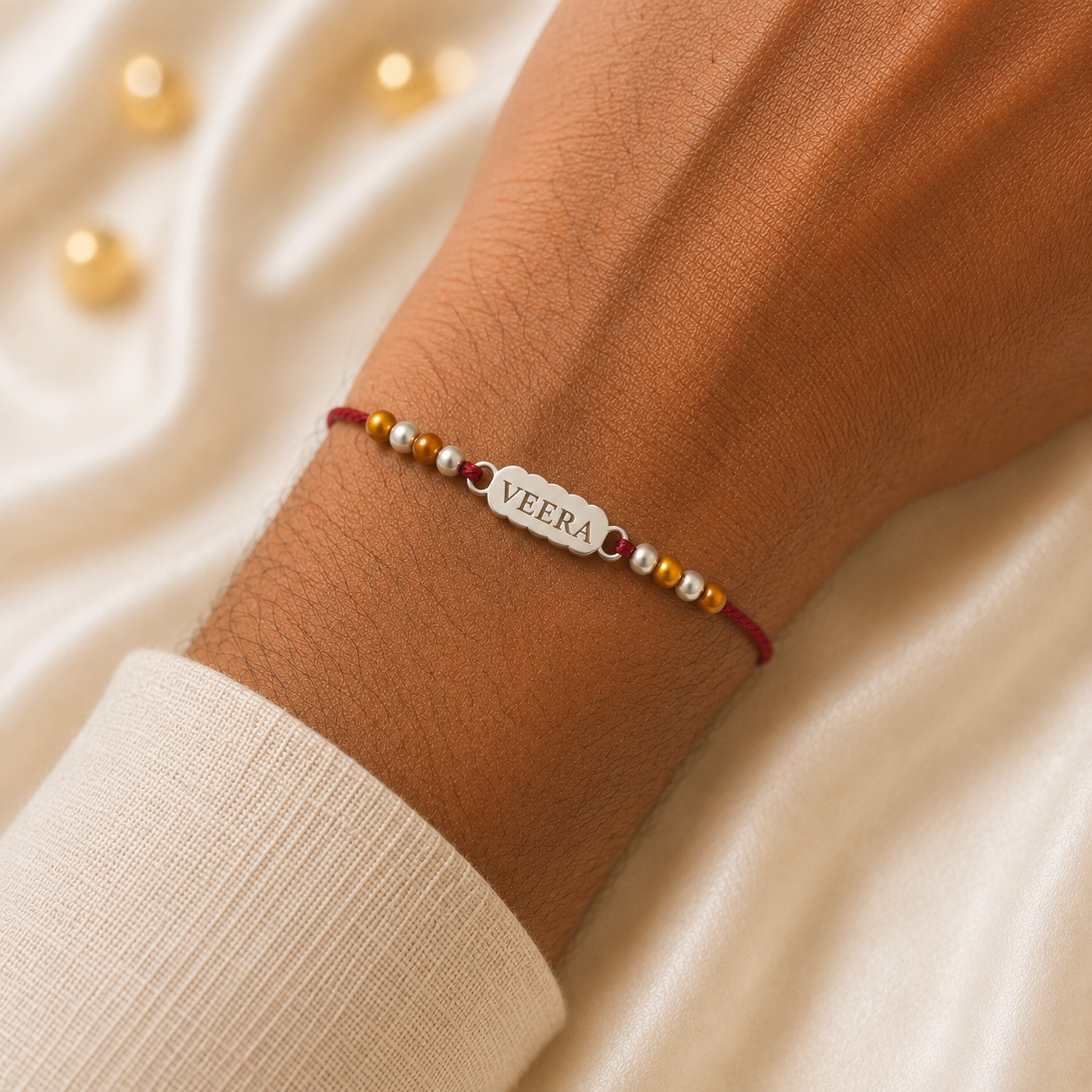SILVER RAKSHABANDHAN RAKHI
