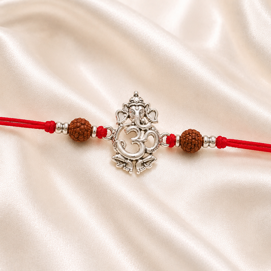 SILVER RAKSHABANDHAN RAKHI