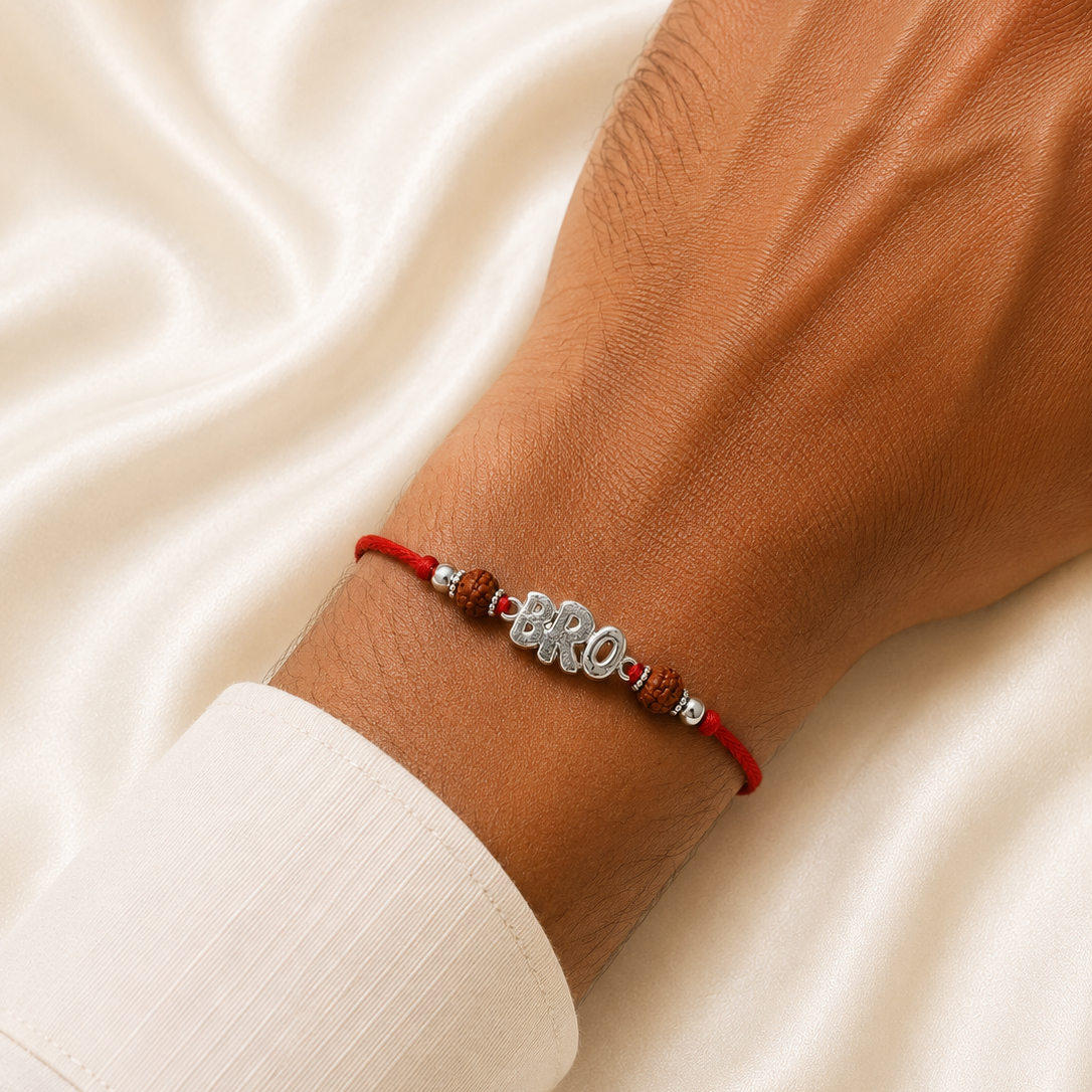 SILVER RAKSHABANDHAN RAKHI