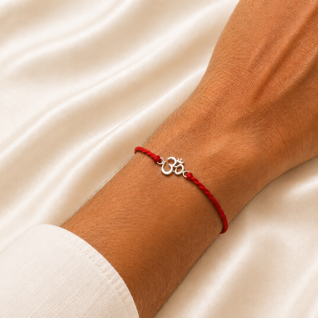 SILVER RAKSHABANDHAN RAKHI
