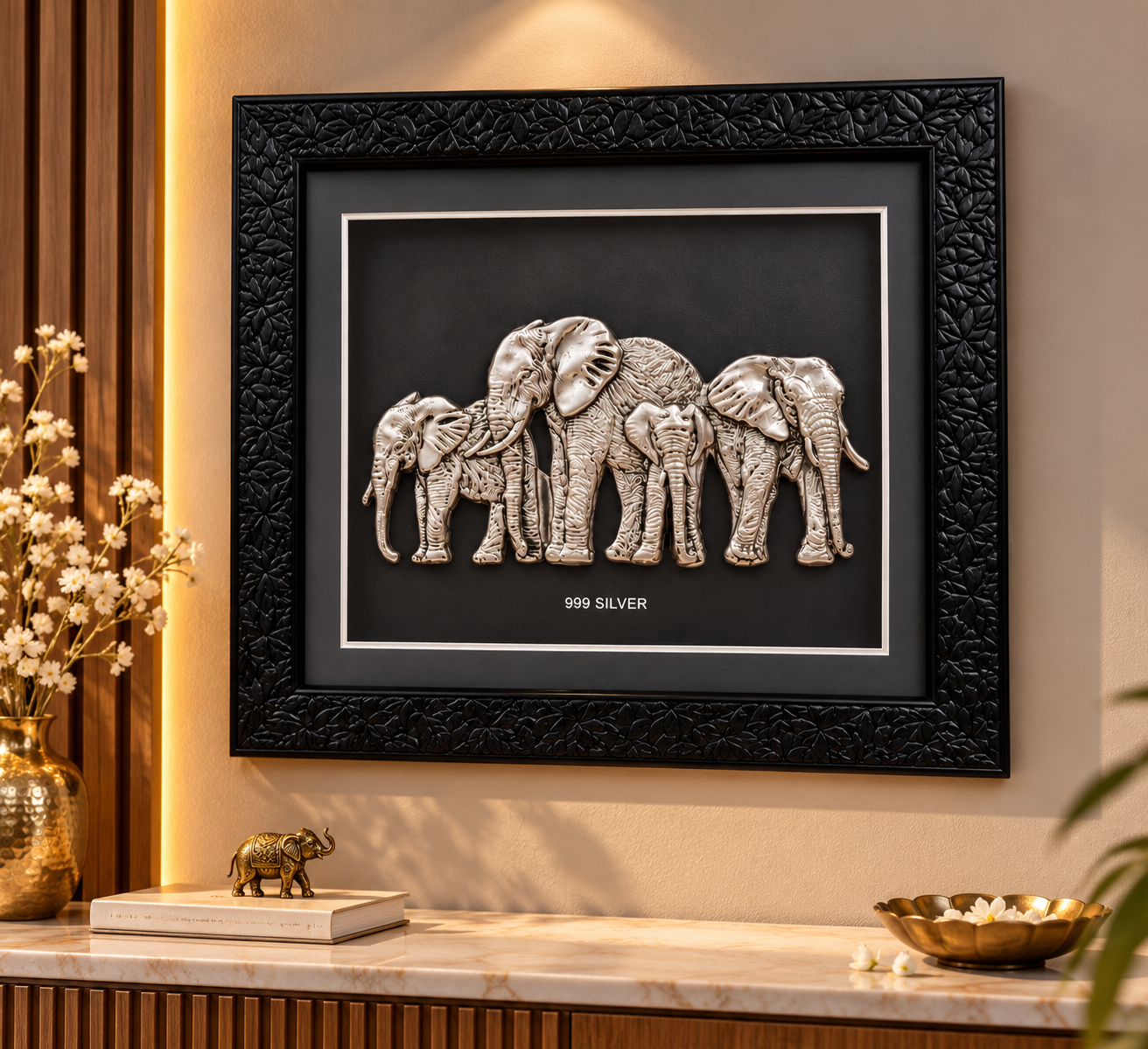 Royal 999 Silver Elephant Family Designer Frame