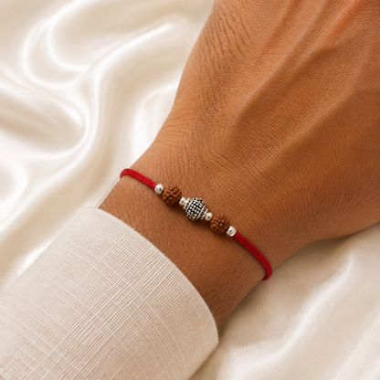 SILVER RAKSHABANDHAN RAKHI