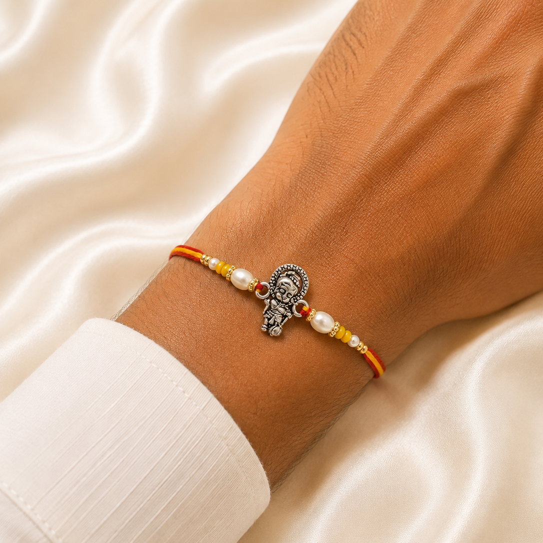 SILVER RAKSHABANDHAN RAKHI