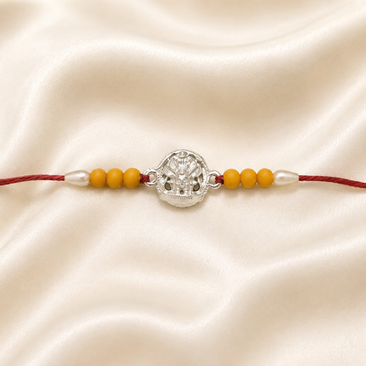 SILVER RAKSHABANDHAN RAKHI