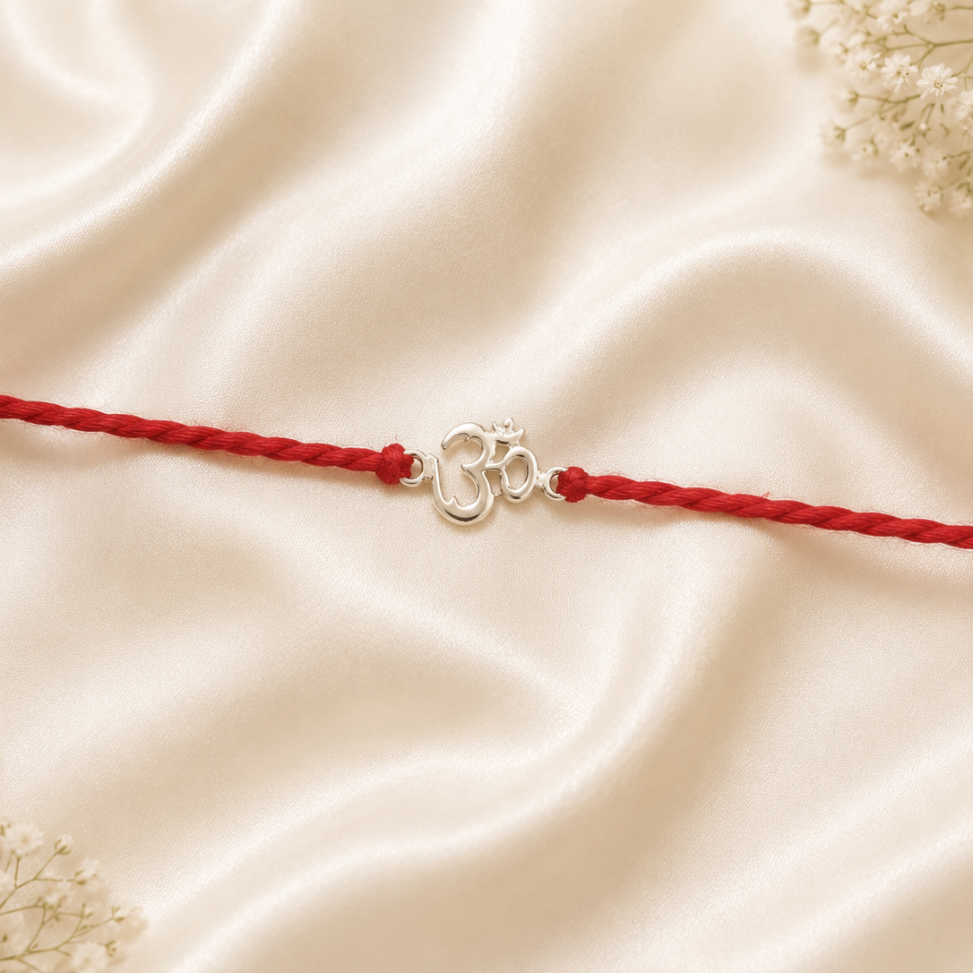 SILVER RAKSHABANDHAN RAKHI