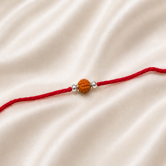 SILVER RAKSHA BANDHAN RAKHI