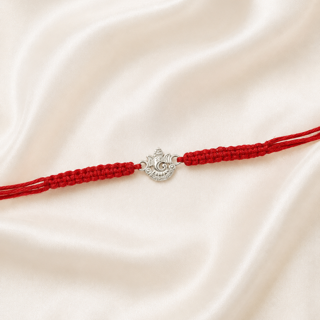 SILVER RAKSHABANDHAN RAKHI