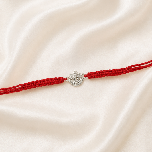 SILVER RAKSHABANDHAN RAKHI