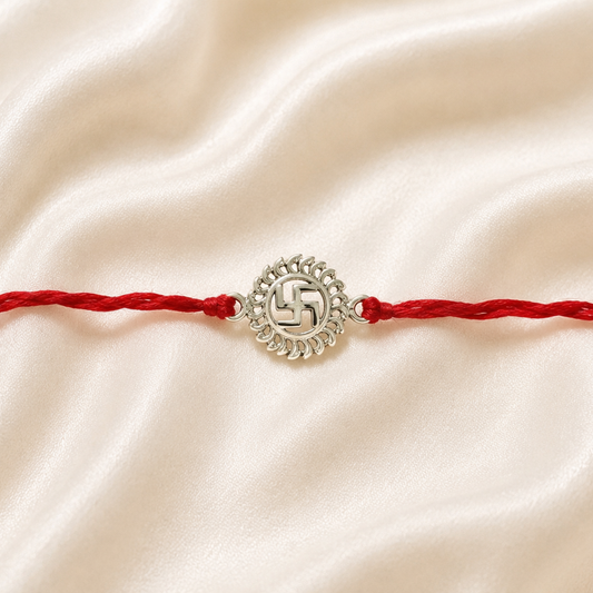 SILVER RAKSHABANDHAN RAKHI