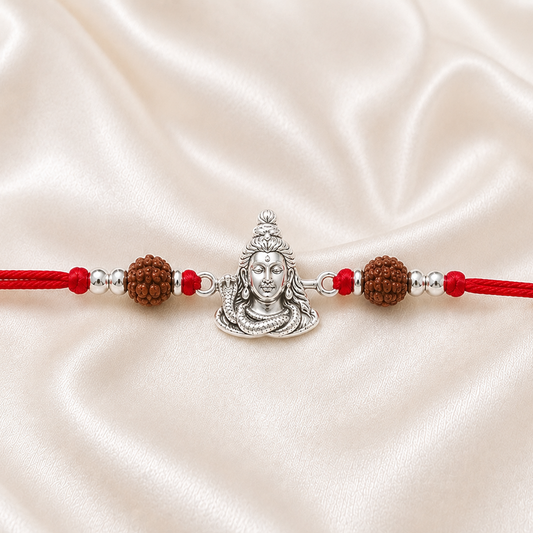 SILVER RAKSHABANDHAN RAKHI