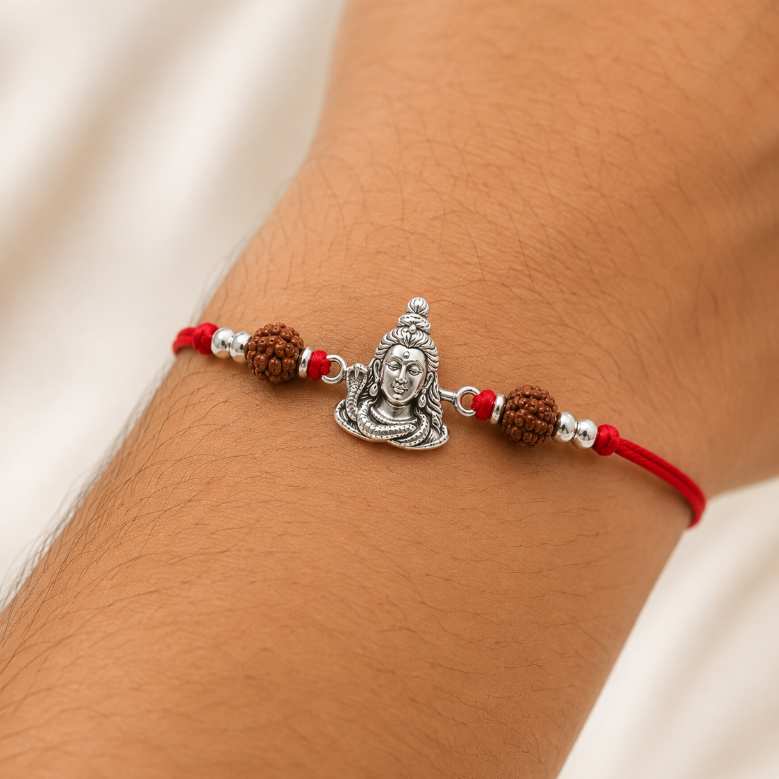 SILVER RAKSHABANDHAN RAKHI