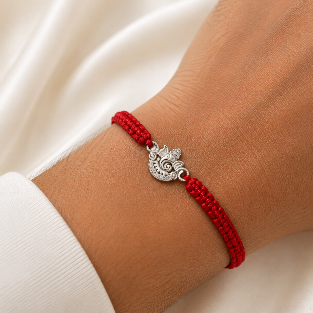 SILVER RAKSHABANDHAN RAKHI