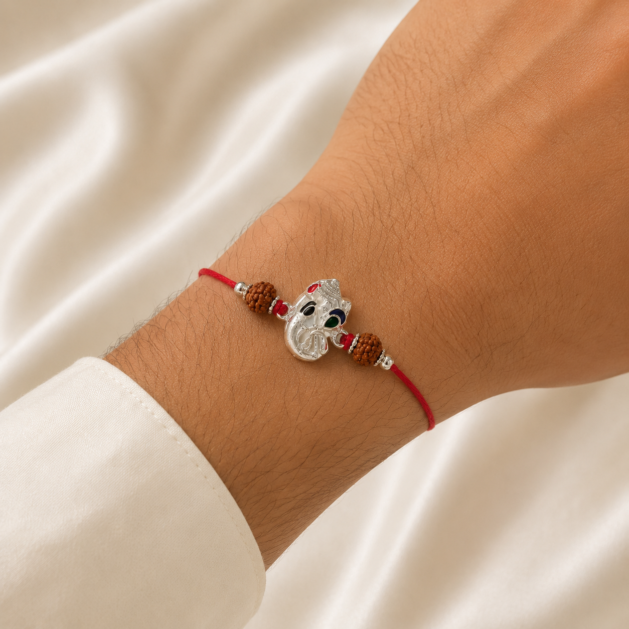 SILVER RAKSHABANDHAN RAKHI