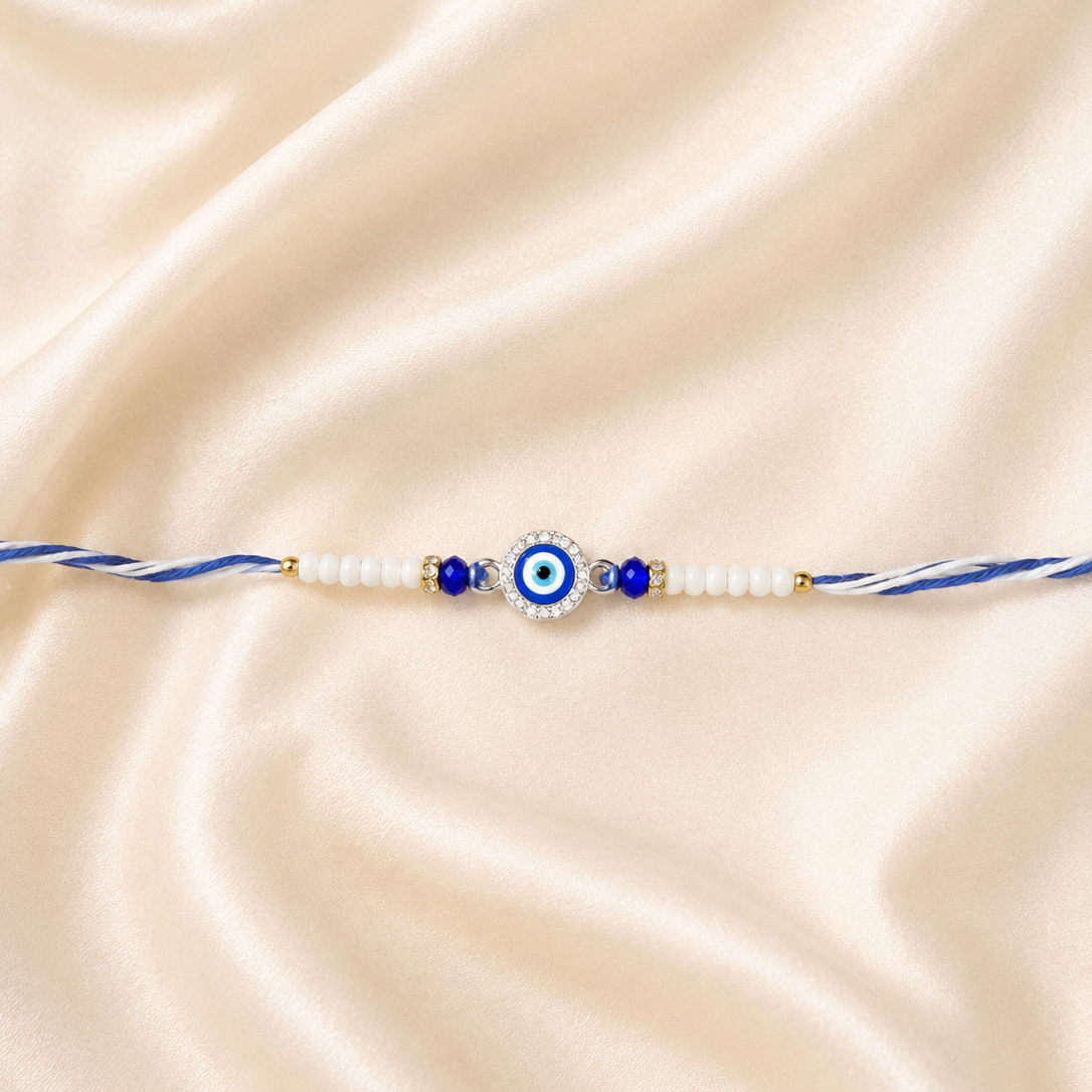 SILVER RAKSHA BANDHN RAKHI