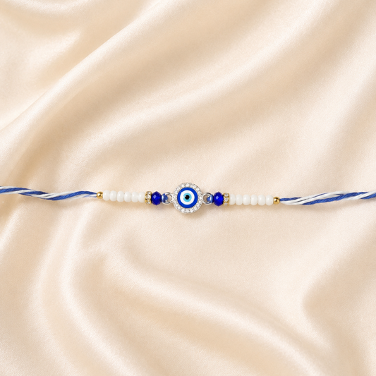 SILVER RAKSHA BANDHN RAKHI