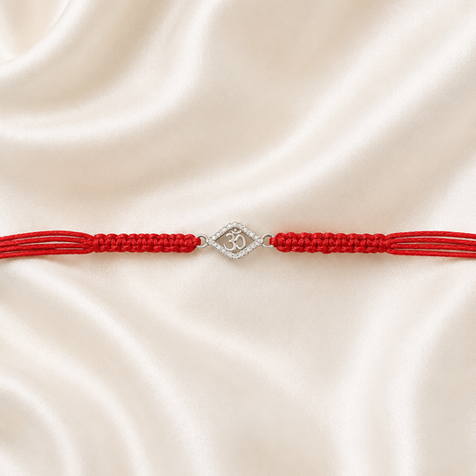 SILVER RAKSHABANDHAN RAKHI