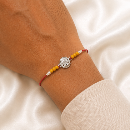 SILVER RAKSHABANDHAN RAKHI