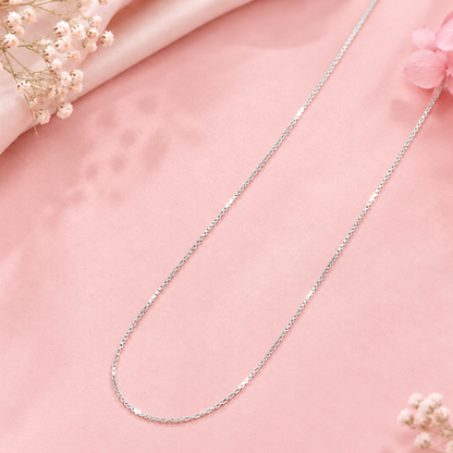 Elegant 925 Sterling Silver Box Chain