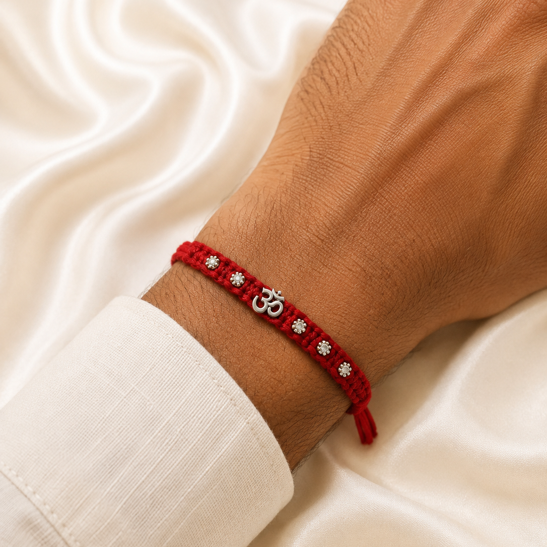 SILVER RAKSHABANDHAN RAKHI