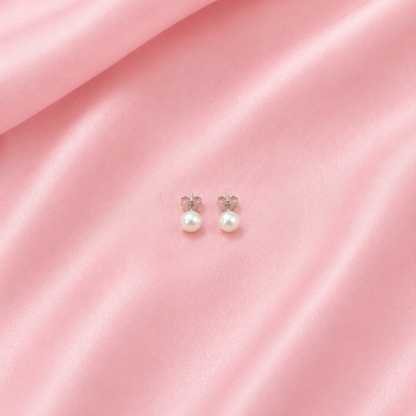 Classic Pearl Stud Earrings – Big, Large & Small