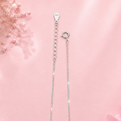 Elegant 925 Sterling Silver Box Chain