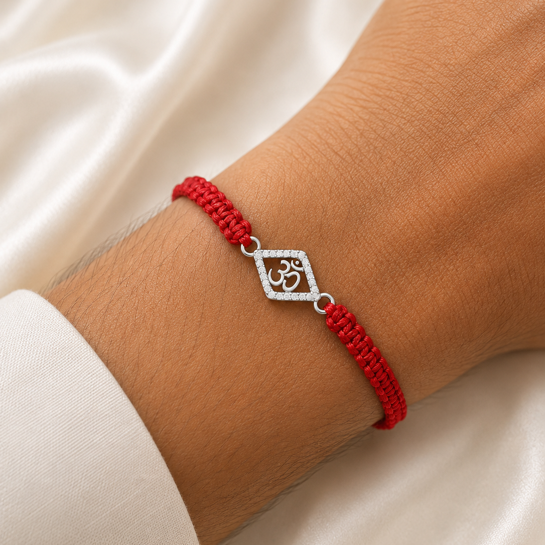 SILVER RAKSHABANDHAN RAKHI