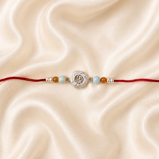 SILVER RAKSHABANDHAN RAKHI