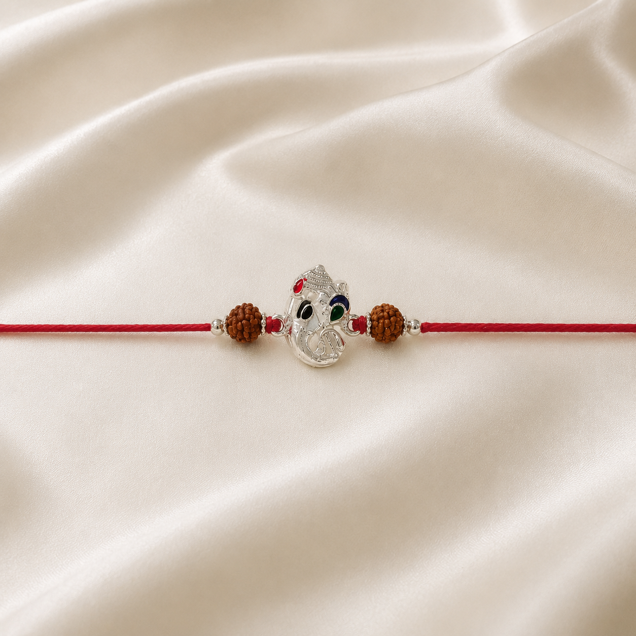 SILVER RAKSHABANDHAN RAKHI