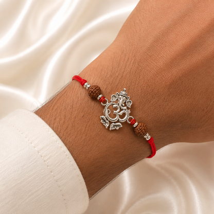 SILVER RAKSHABANDHAN RAKHI