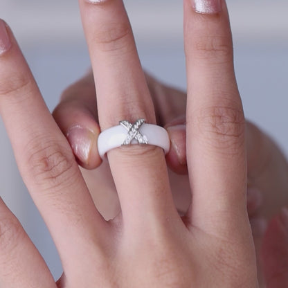 Cross Of Grace White Ceramic Set