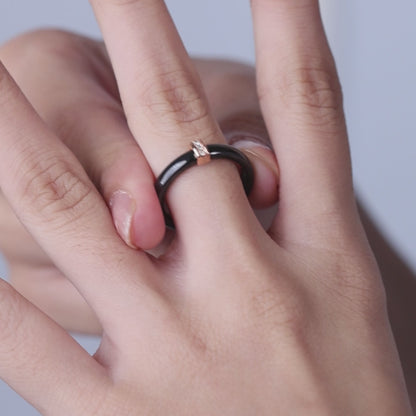 Modern Charm Black Rose Ceramic Set