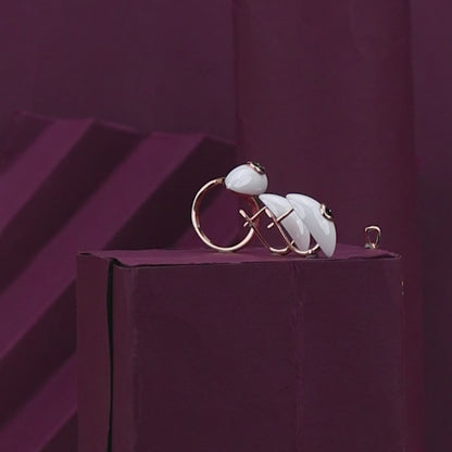 Eternal Contrast Silver Rose Set