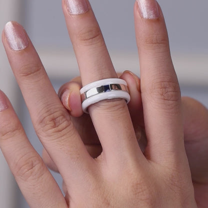 Blue Essence White Ceramic Silver Set