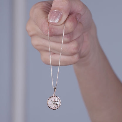 Mystic petal Wheel Pendant- 925 Silver