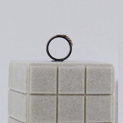 Silver Ceramic Ring Of Love