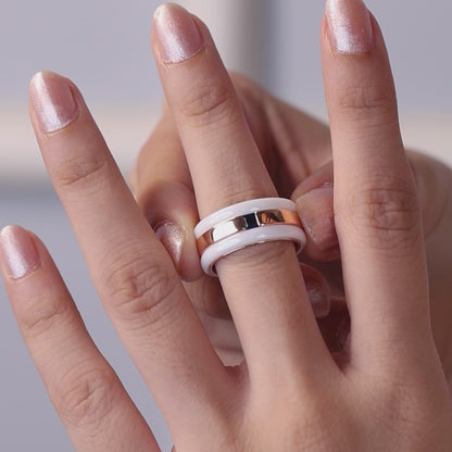 Blue Essence White Ceramic Rose Silver Set