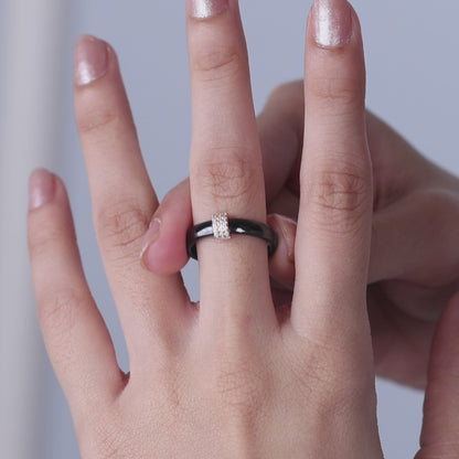 Midnight Spark Rose Ceramic Set